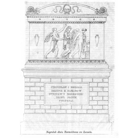 "Nagrobek dłuta Torwaldsona we Lwowie."