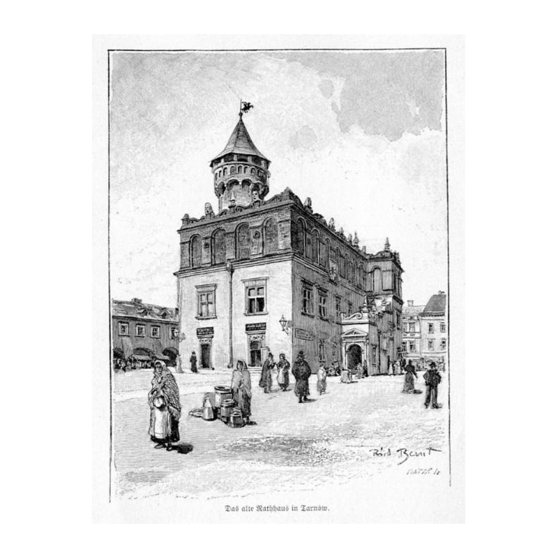 "Das alte Rathaus in Tarnów."