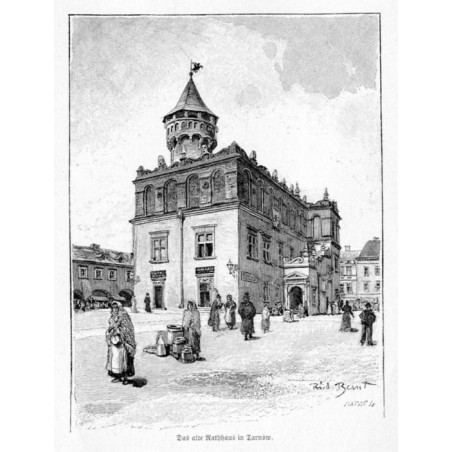 "Das alte Rathaus in Tarnów."