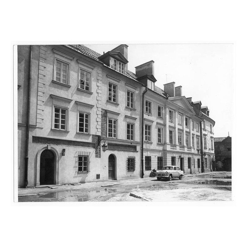 "Fryz gotycki na Kanoniach nr 10-14. Kanonie domy od Wisły (?). T. Zaleski 1961. 55454"