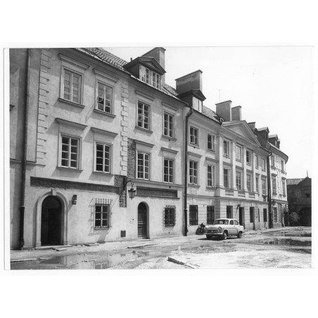 "Fryz gotycki na Kanoniach nr 10-14. Kanonie domy od Wisły (?). T. Zaleski 1961. 55454"