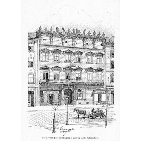 "Das SobieskiHaus am Ringplatz in Lemberg (XVII. Jahrhundert)" / Lwów. Rynek Kamienica Królewska