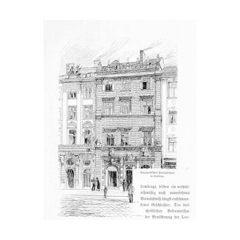"Anczewski'sches Patrizierhaus in Lemberg." / Lwów. Czarna Kamienica