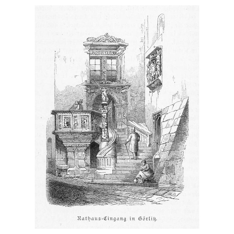 "Rathaus-Eingang in Görlitz."