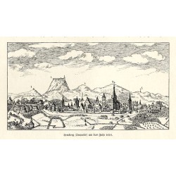 "Lemberg (Leopolis) um das Jahr 1618. / (aus dem Werk von Hierat und Hoghenberg: "Theatrum praecipuarum totius mundi urbium", vo