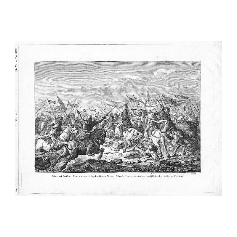 "Bitwa pod Puckiem. Kopia z obrazu F. Sypniewskiego, z Wystawy Obrazów Towarzystwa Zachęty Sztuk Pięknych w Królestwie Polskiém.