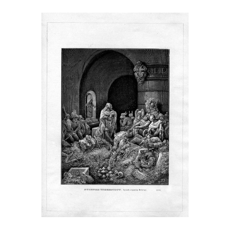 Rycerze trzebniccy. Rysunek oryginalny Motty'ego. (1026) / "RYCERZE TRZEBNICCY. Rysunek oryginalny Motty'ego. (1026)"