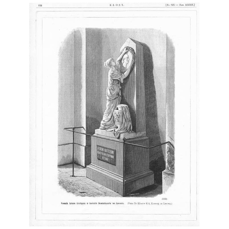 "Pomnik Artura Grottgera w kościele Dominikanów we Lwowie. [...] (5923)"