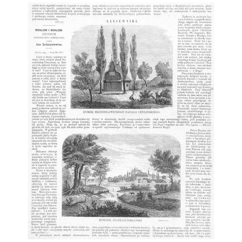 [1] Łagiewniki. Domek błogosławionego Rafała Chylińskiego [2] Kościół pofranciszkański / [1] "ŁAGIEWNIKI. DOMEK BŁOGOSŁAWIONEGO