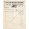 "NOTA. Verlag der Schlesischen Volkszeitung. [...]". Breslau 7.03.1912