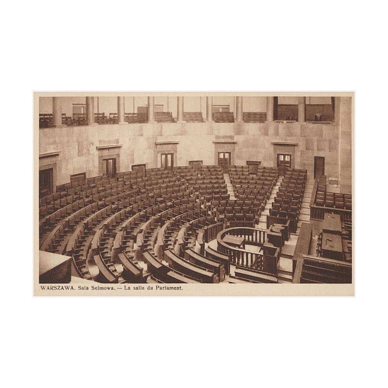 Warszawa. Sala Sejmowa. - La salle du Parlament