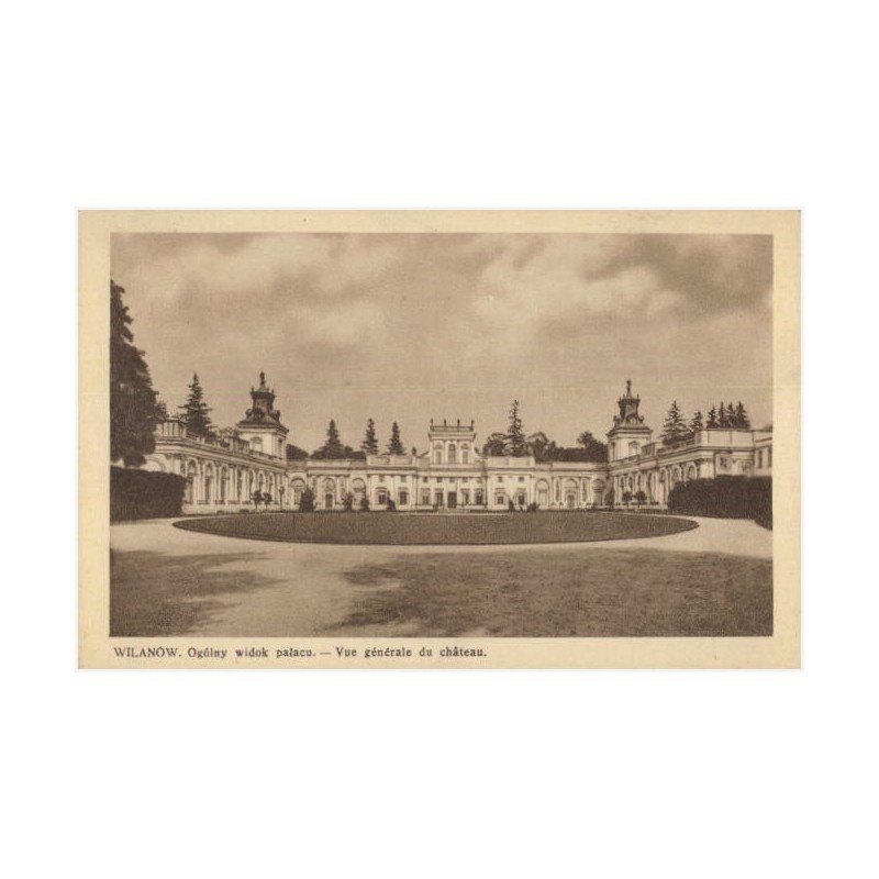 Wilanów. Ogólny widok pałacu. - Vue générale du château