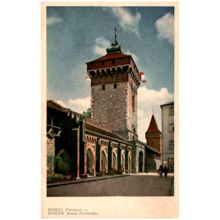 Krakau. Floriantor. - Kraków. Brama Floriańska.