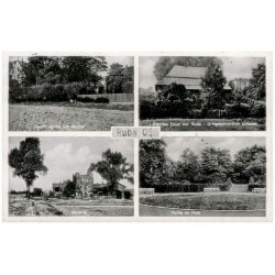 Ruda OS. Jesuitenkirche mit Kloster. Ältestes Haus von Ruda - Ortsgeschichtlich bekannt. Minerva. Partie im Park