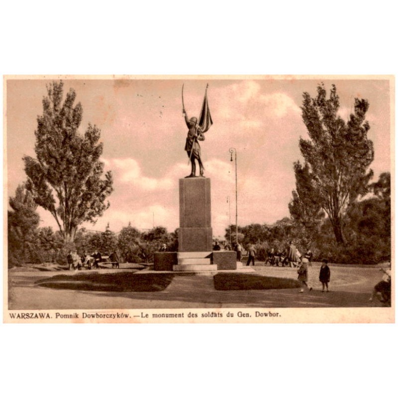 Warszawa. Pomnik Dowborczyków. - Le monument des soldats du Gen. Dowbor.