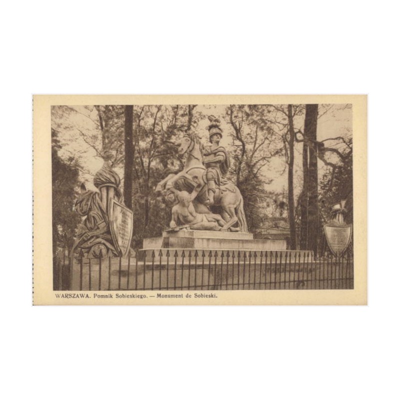 Warszawa. Pomnik Sobieskiego. - Monument de Sobieski