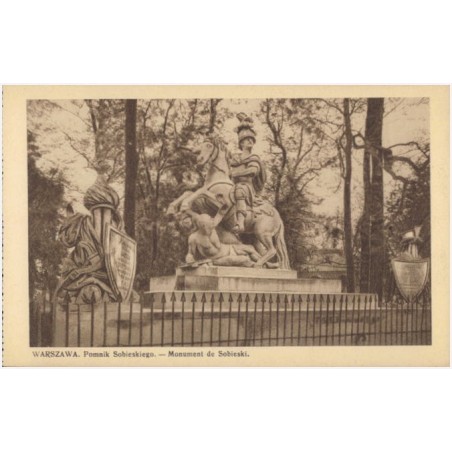 Warszawa. Pomnik Sobieskiego. - Monument de Sobieski