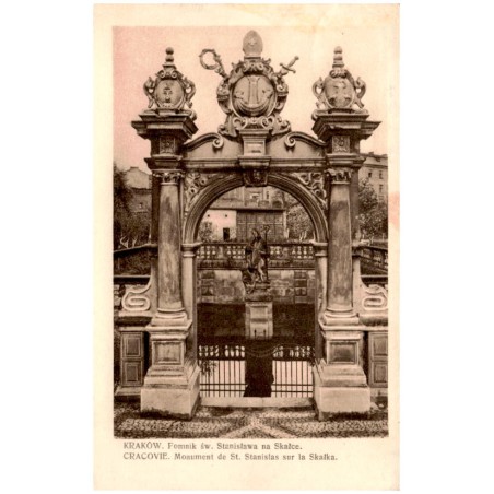 Kraków. Pomnik św. Stanisława na Skałce. Cracovie. Monument de St. Stanislas sur la Skałka.