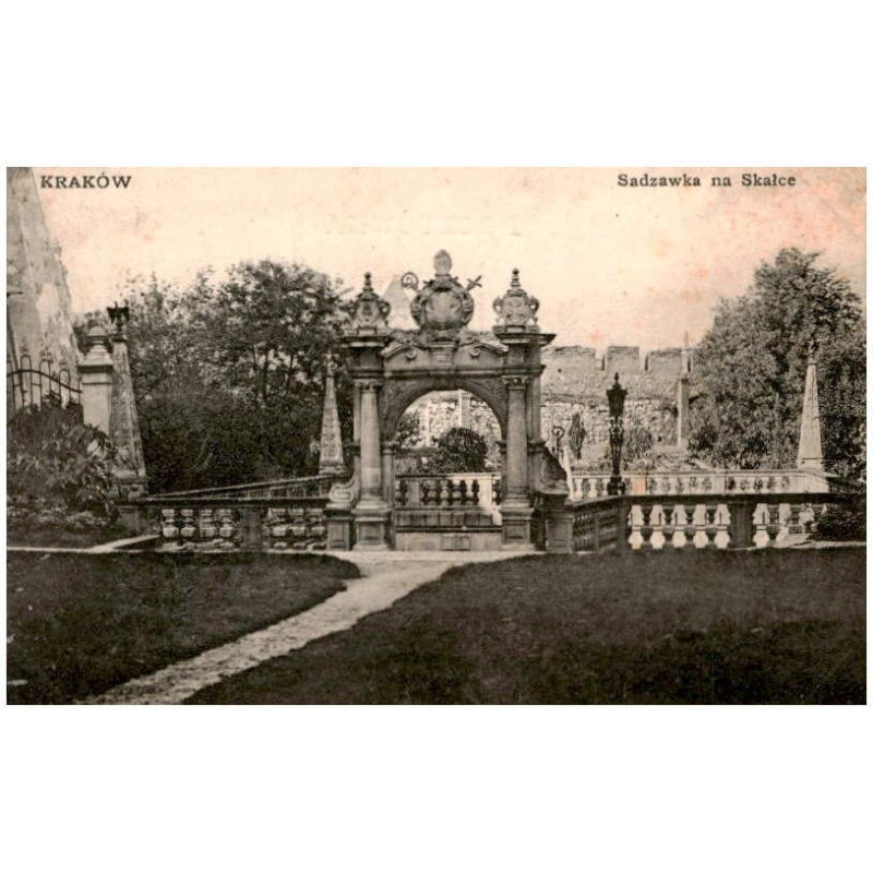 Kraków. Sadzawka na Skałce