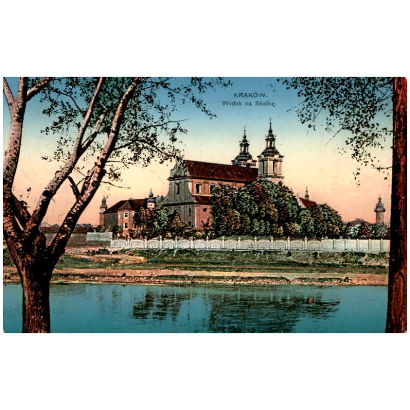 Kraków. Widok na Skałkę.