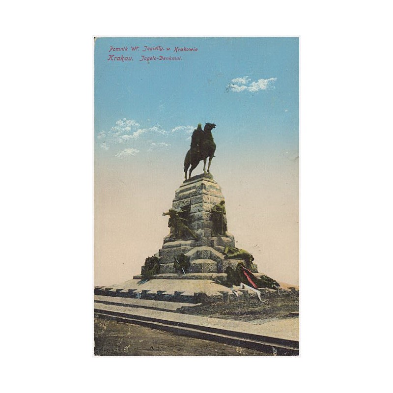 Pomnik Wł. Jagiełły w Krakowie. Krakau. Jagelo-Denkmal