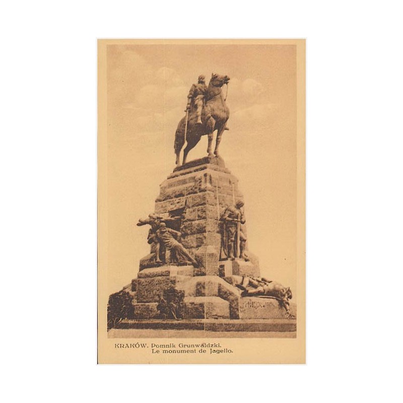 Kraków. Pomnik Grunwaldzki. Le monument de Jagello