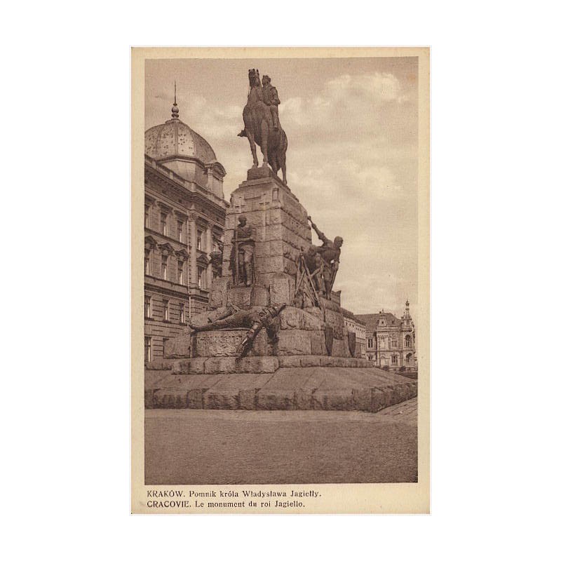 Kraków. Pomnik króla Władysława Jagiełły. Cracovie. Le monument du roi Jagiello
