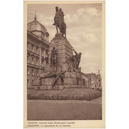 Kraków. Pomnik króla Władysława Jagiełły. Cracovie. Le monument du roi Jagiello