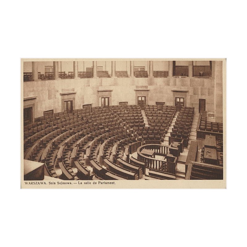 Warszawa. Sala Sejmowa. - La salle du Parlament