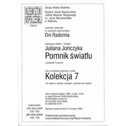 Julian Jończyk. Pomnik światu / Radom 1998 Muzeum Sztuki Współczesnej