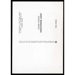 Józef Robakowski. Gorące Obrazy. Otwarcie wystawy dnia 23 listopada 1999 r. o godz. 18 w Galerii Starej, Lublin, ul. Narutowicza