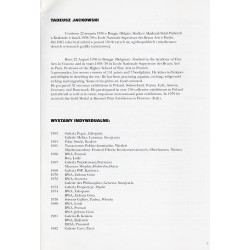 Tadeusz Jackowski. Graficzne przygody z architekturą. Wystawa 28 II - 14 III 2000 Galeria pod Rejentem, Kraków, ul. Józefitów 11