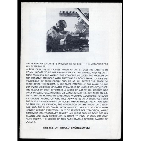 Krzysztof Witold Skórczewski. [Warszawa: Galeria Grafiki i Plakatu, 1980]