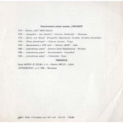 Józef Robakowski. Czeluście (Abysses). Mała Galeria PSP-ZPAF, 00-277 Warszawa, Plac Zamkowy 8, maj - czerwiec 1980
