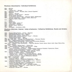 Jan Chwałczyk /  Biuro Wystaw Artystycznych Galeria "Awangarda" we Wrocławiu listopad-grudzień 1989 i Muzeum Ziemi Lubuskiej w Z