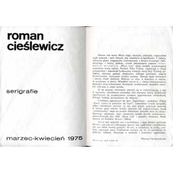 Roman Cieślewicz. Serigrafie marzec-kwiecień 1975. Mała Galeria Dział Sztuki Współczesnej Muzeum Narodowe Wrocław