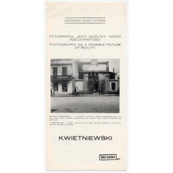 Kwietniewski. Łódź Kaliska g.t. Fotografia jako możliwy widok rzeczywistości. Photography as a possible picture of reality. Jasz