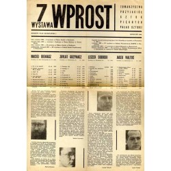 7 Wystawa Wprost. Towarzystwo Przyjaciół Sztuk Pięknych Pałac Sztuki. Kraków, Plac Szczepański 4, kwiecień 1969