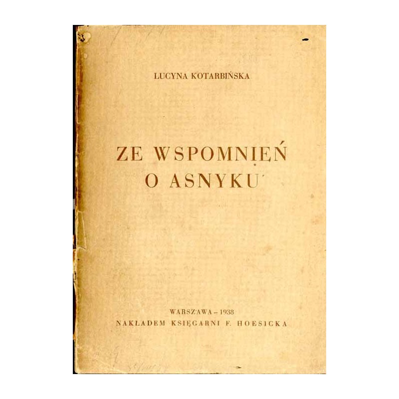 Ze wspomnień o Asnyku