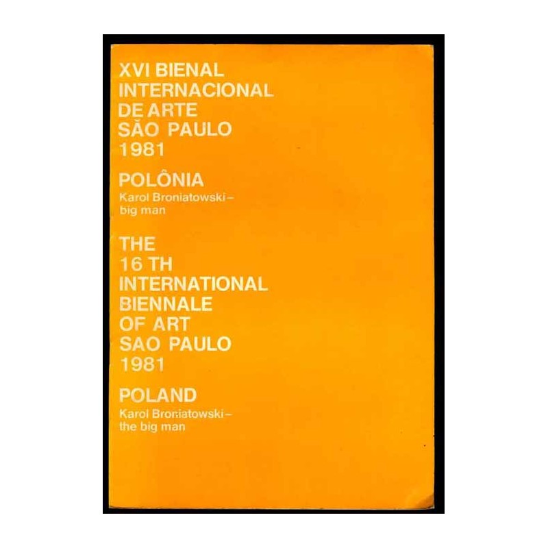 The 16th International Biennale of Art Sao Paulo 1981 Poland Karol Broniatowski - the big man
