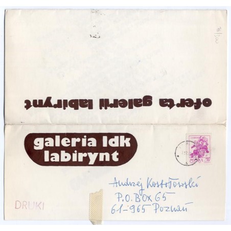 Oferta Galerii Labirynt. Lubelski Dom Kultury organizuje w dniach od 12 do 17 grudnia 1977 r. II Międzynarodową Prezentację Sztu