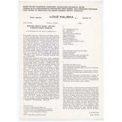 Łódź Kaliska g.t. Numer specjalny. Czerwiec '81 (dedykowany Andrzejowi Partumowi)