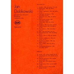 Jan Dobkowski. Malarstwo i rysunek  Paintings and Drawings. Erotikon. Czerwiec 1980