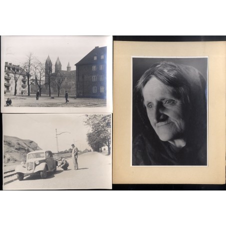 Zestaw 30 wczesnych fotografii Zofii Rydet z okresu bytomskiego do 1960 - architektura, pejzaż, portrety