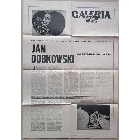 Jan Dobkowski 1-31 października 1972 r. Galeria 72 [...] Chełm