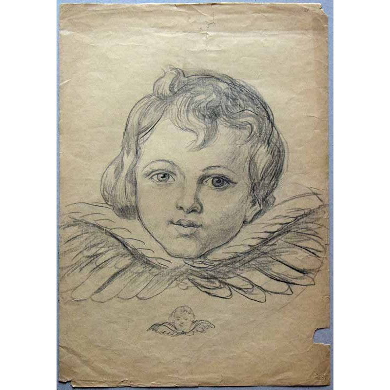 Głowa anioła (amorka)