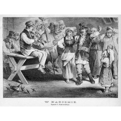 "W KARCZMIE. Rysunek F. Kostrzewskiego."