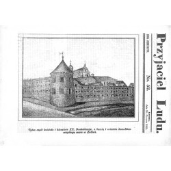 "Tylna część kościoła i klasztoru XX. Dominikanów, z basztą i ostatnim kawałkiem miejskiego muru w Żółkwi."