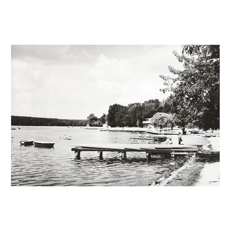 "Wągrowiec. Przystań kajaków nad jez. Durowskim fot. J. Tymiński. 68-170 06175-5 Barwne"