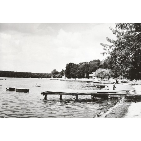 "Wągrowiec. Przystań kajaków nad jez. Durowskim fot. J. Tymiński. 68-170 06175-5 Barwne"
